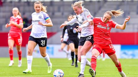 Die Eintracht Frankfurt Frauen beim FC Bayern