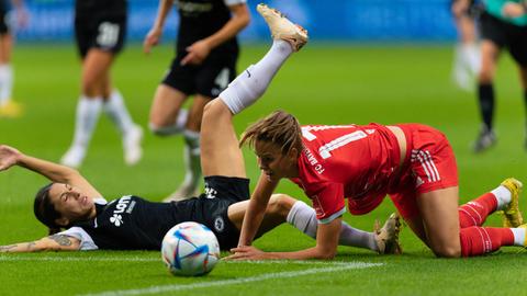 Die Frauen der Eintracht gegen die Bayern