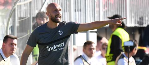 Damir Agovic bei einem Youth-League-Spiel der Eintracht