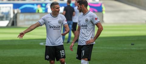 Erhalten die Eintracht-Stürmer Rafael Borré und Lucas Alario beide ihre Chance?
