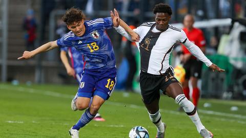 Faride Alidou im Spiel der deutschen U21 gegen Japan