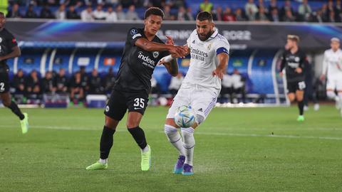 Karim Benzema im Supercup gegen die Eintracht