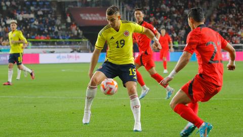 Rafael Borré im Spiel von Kolumbien gegen Südkorea