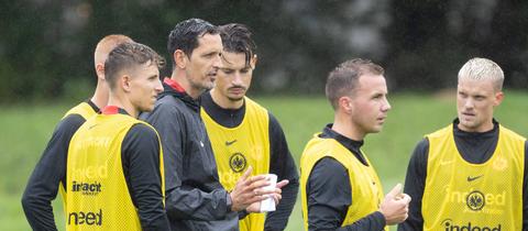 Dino Toppmöller im Training vor dem DFB-Pokalspiel. 