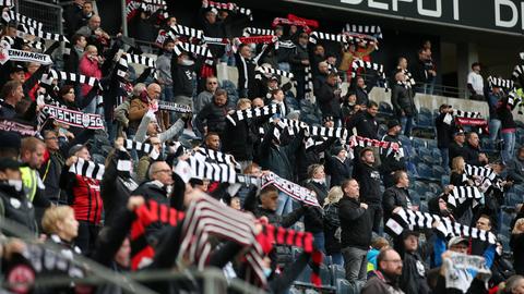 Fans von Eintracht Frankfurt im Stadion