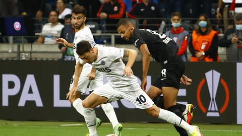 Djibril Sow im Hinspiel der Eintracht gegen Fenerbahce