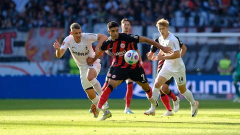 Omar Marmoush im Spiel der Eintracht gegen Freiburg
