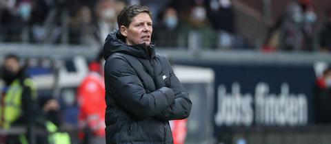 Eintracht-Trainer Oliver Glasner hatte Glück im Unglück.