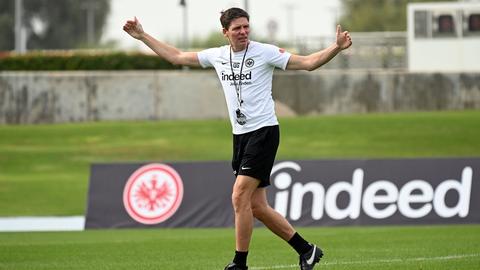 Eintracht-Trainer Oliver Glasner bereitet sein Team derzeit in Dubai vor.