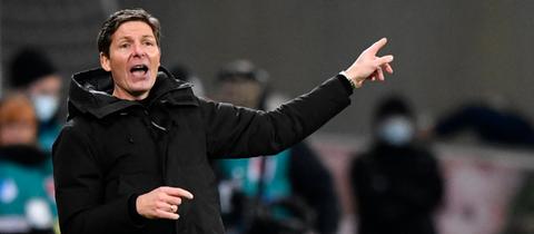 Eintracht-Trainer Oliver Glasner gibt die Richtung vor.