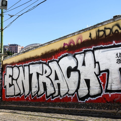 Ein Eintracht-Graffiti