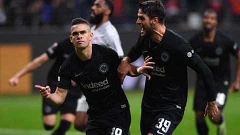 Eintracht Frankfurt Jubel Piräus
