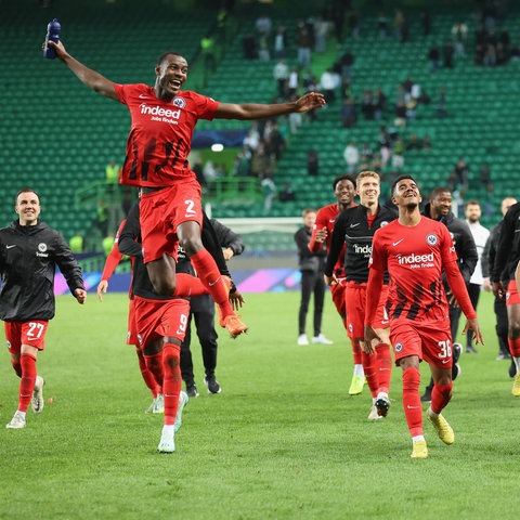 Szene aus der Partie Eintracht gegen Lissabon