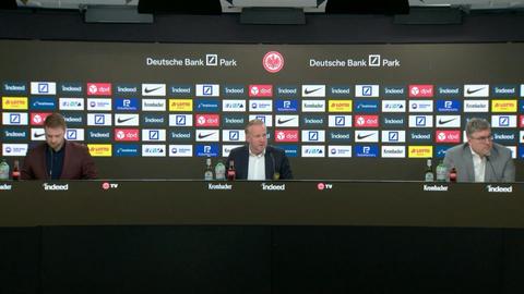 Pressekonferenz bei Eintracht Frankfurt
