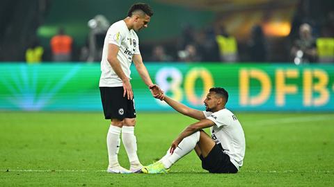 Szene aus der Partie Eintracht - Leipzig