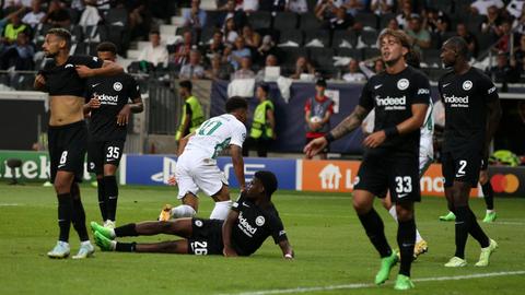 Szene aus der Partie Eintracht gegen Lissabon