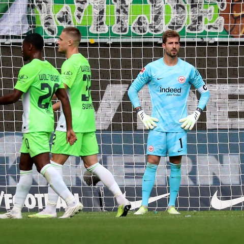 Eintracht-Keeper Kevin Trapp war nach der Niederlage in Wolfsburg frustriert.