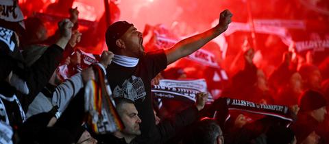 Eintracht-Fans in Helsinki