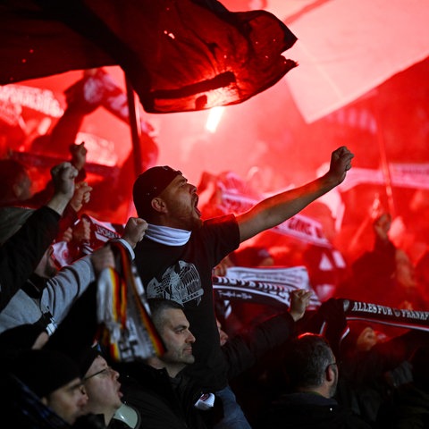 Eintracht-Fans in Helsinki