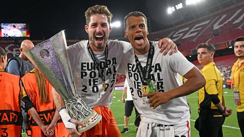 Kevin Trapp und Timothy Chandler