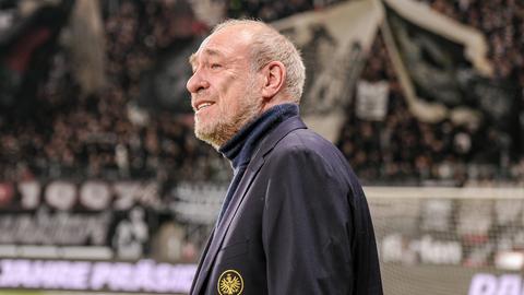 Peter Fischer bei seinem letzten Heimspiel als Eintracht-Präsident