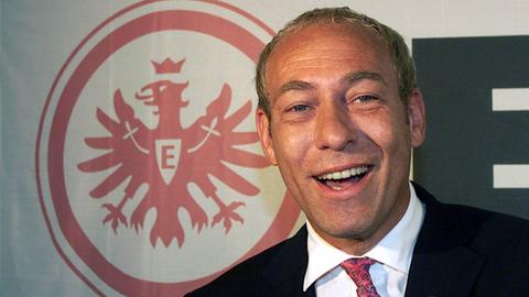 Peter Fischer bei seiner Wahl im Jahr 2000 zum Eintracht-Präsidenten