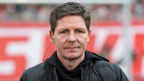 Eintracht-Trainer Oliver Glasner hatte nach dem Spiel in Berin schlechte Laune.