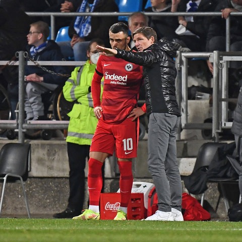 Oliver Glasner und Filip Kostic