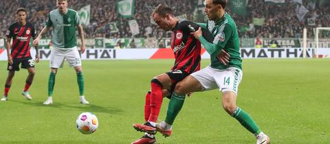 Mario Götze von Eintracht Frankfurt gegen Werder Bremen