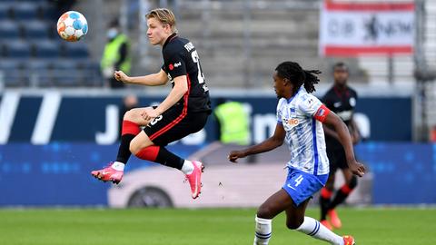Jens Petter Hauge im Spiel der Eintracht gegen Hertha.