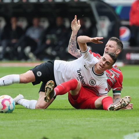 Rafael Borre von Eintracht Frankfurt gegen Augsburg