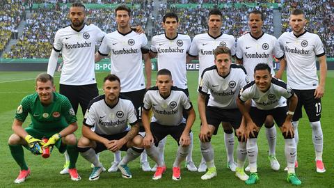 Teamfoto der Frankfurter vor der Partie