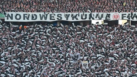 Frankfurter Fans im Olympiastadion