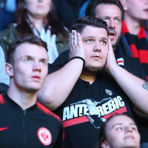 Ein Fan von Eintracht Frankfurt 