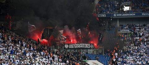 Eintracht-Fans auf Schalke