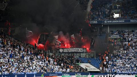 Eintracht-Fans auf Schalke