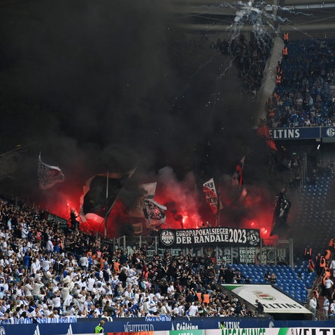 Eintracht-Fans auf Schalke