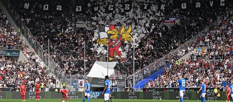Fans von Eintracht Frankfurt in Hoffenheim