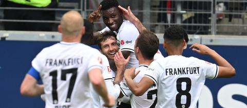 Jubel bei Eintracht Frankfurt