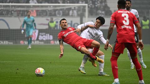 Kamada im Spiel gegen Leverkusen