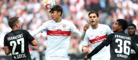 Eintracht Frankfurt gegen den VfB Stuttgart