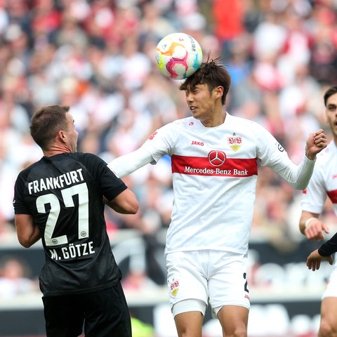 Eintracht Frankfurt gegen den VfB Stuttgart