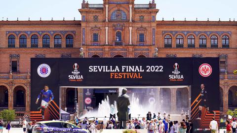 Das Uefa-Fan-Fest in Sevilla