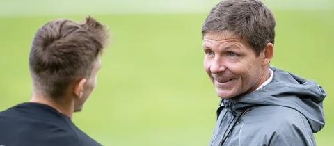 Oliver Glasner von Eintracht Frankfurt beim Training