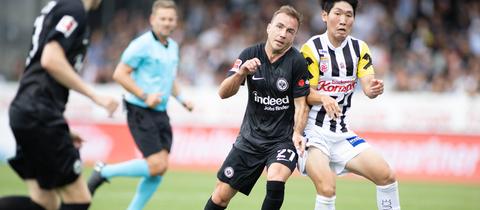 Mario Götze beim Einsatz gegen den LASK