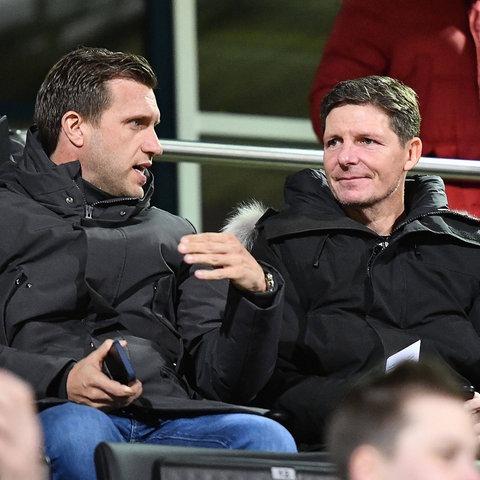 Markus Krösche und Oliver Glasner von Eintracht Frankfurt
