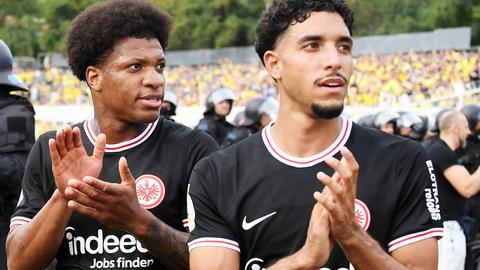 Marmpush und Ngankam von Eintracht Frankfurt 