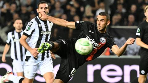 Ellyes Skhiri von Eintracht Frankfurt gegen PAOK