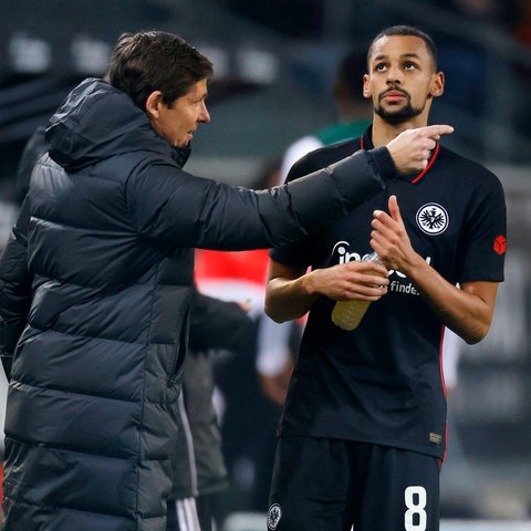 Eintracht-Trainer Glasner und Sow