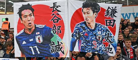 Makoto Hasebe und Daichi Kamada sind bei den japanischen Fans beliebt.